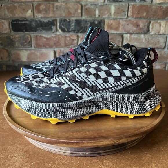 Saucony Endorphin Trail Reverie Hiking Black Running Shoes Sneakers Men's 9.5 - Picture 14 of 16